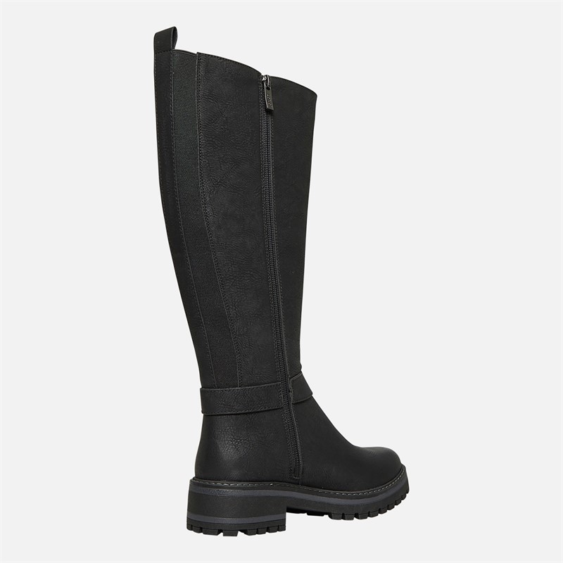 Lotus Womens Devon Knee High Boots Black