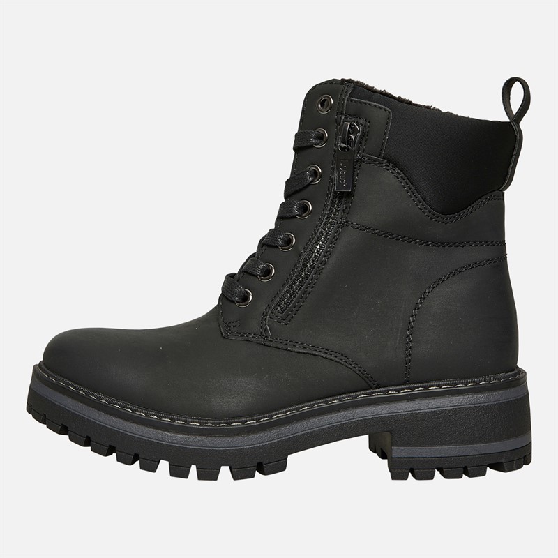 Lotus Womens Dorset Lace Up Boots Black