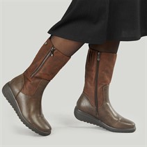 Lotus Womens Valmoral Mid Calf Boots Brown