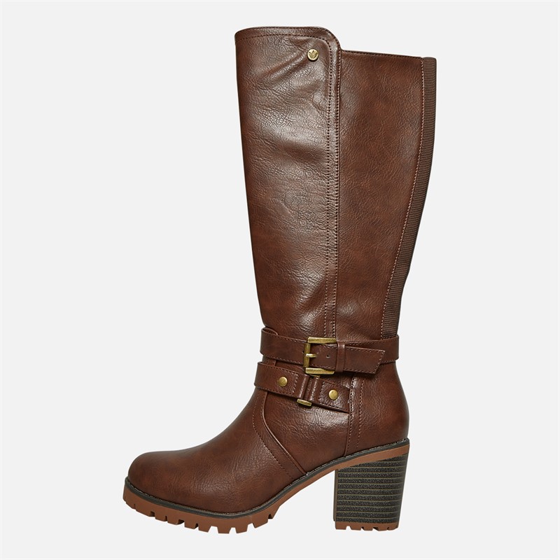 Lotus Womens Melina Knee High Boots Brown