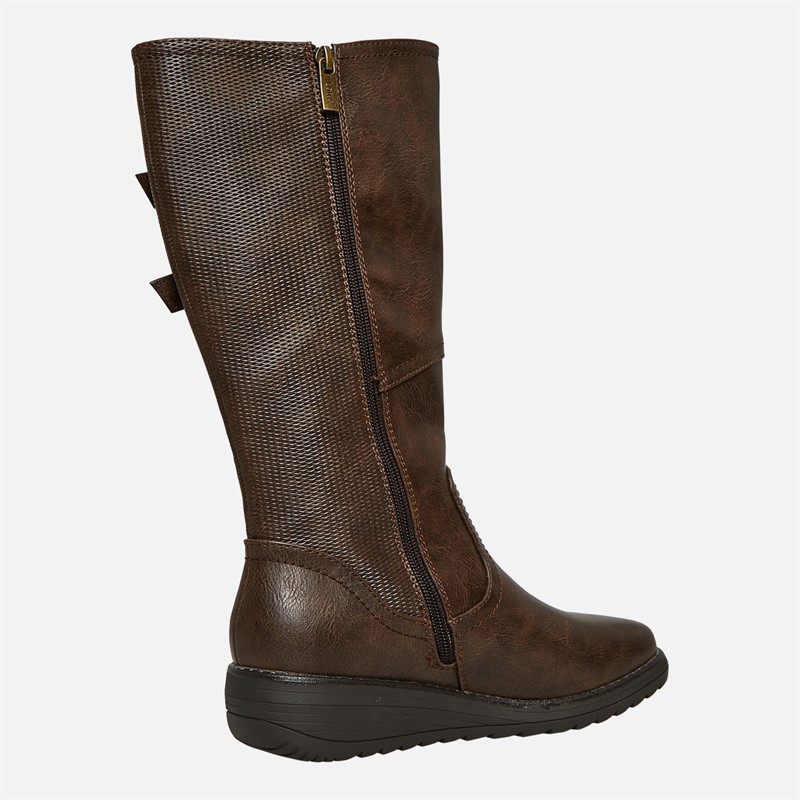 Lotus Womens Tignes Knee High Boots Brown