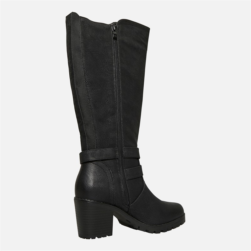 Lotus Womens Melina Knee High Boots Black