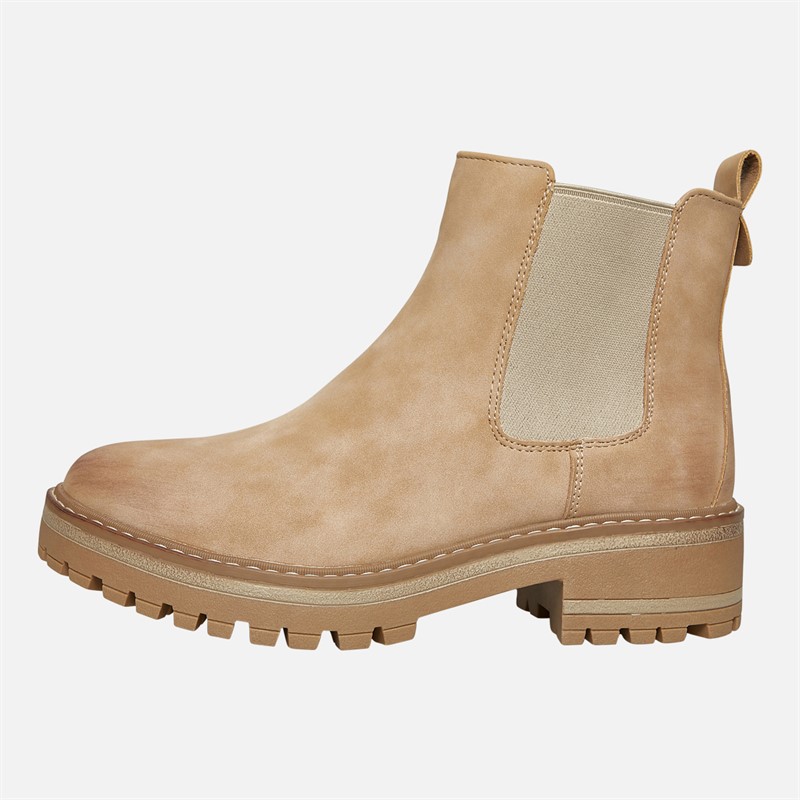 Lotus Womens Lottie Chelsea Boots Taupe Nubuck