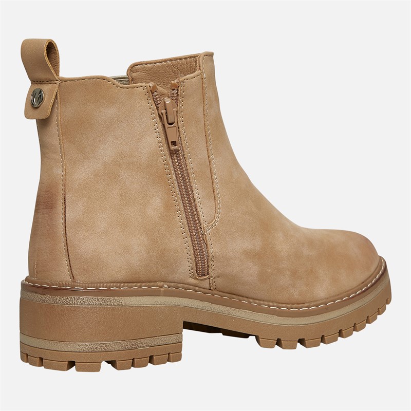 Lotus Womens Lottie Chelsea Boots Taupe Nubuck