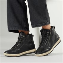 Lotus Womens Bellatrix Side Zip Hi Top Trainers Black