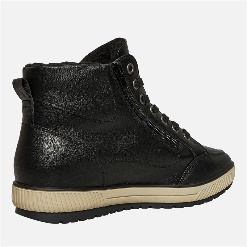 Lotus Womens Bellatrix Side Zip Hi Top Trainers Black