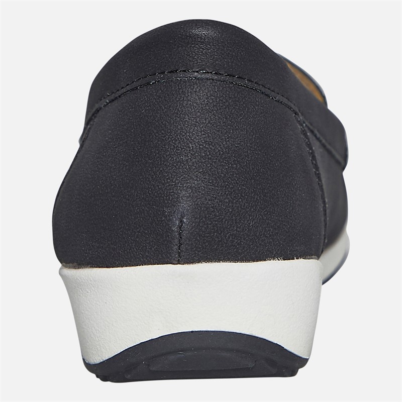 Lotus Womens Durante Loafers Black Mono