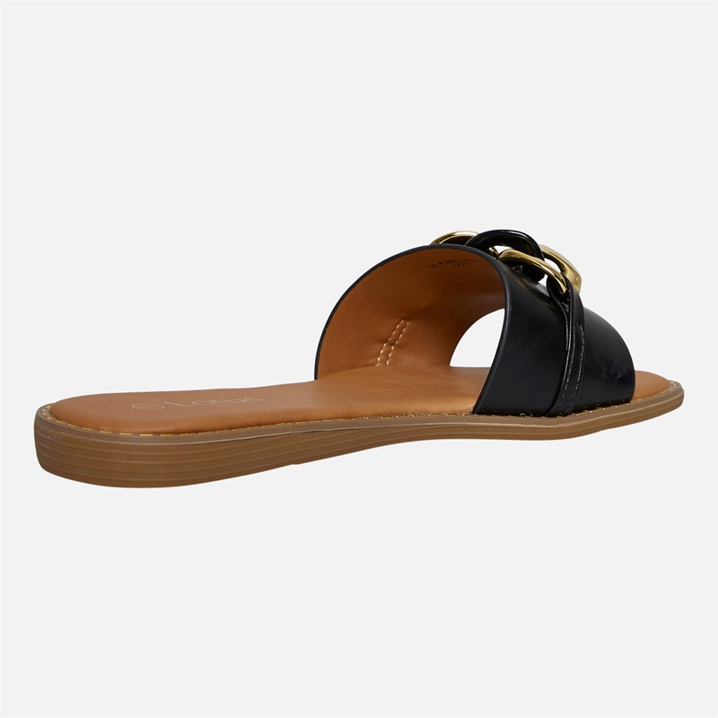 Lotus Womens Cesena Sliders Black