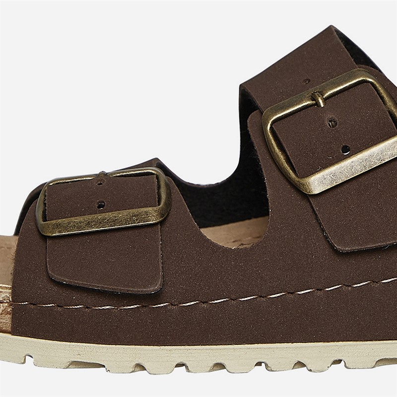 Lotus Mens Cortona Double Buckle Sandals Brown