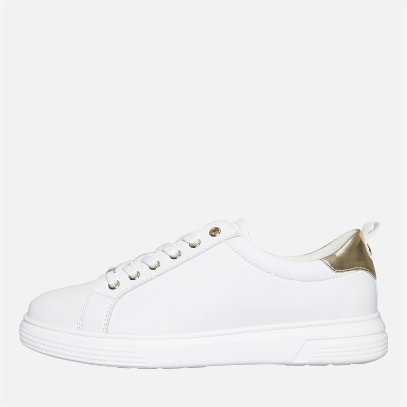 Lotus Womens Matia Zip Detail Trainers White