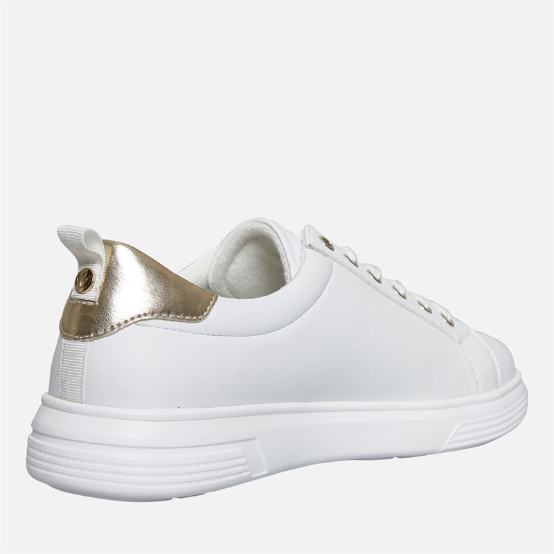 Lotus Womens Matia Zip Detail Trainers White