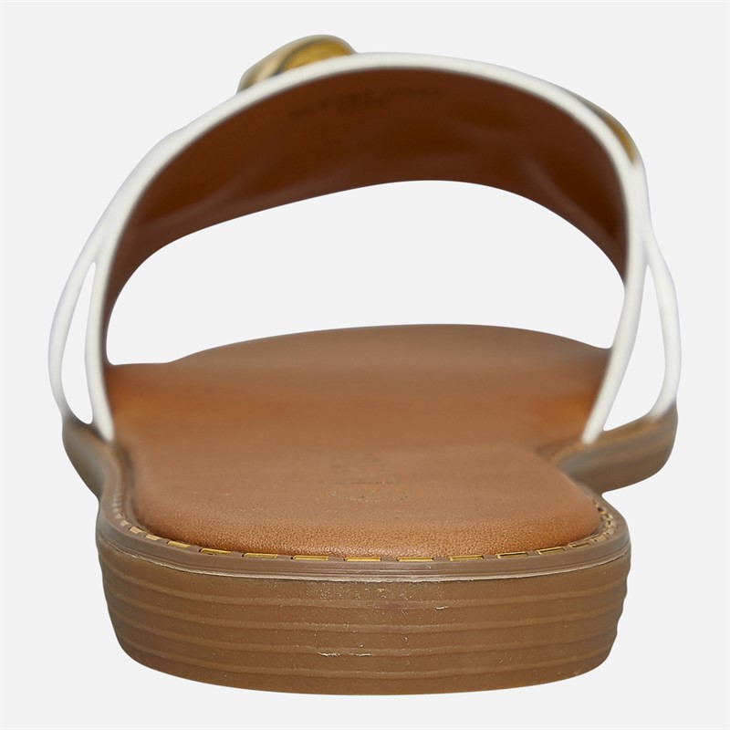 Lotus Womens Cesena Sliders White