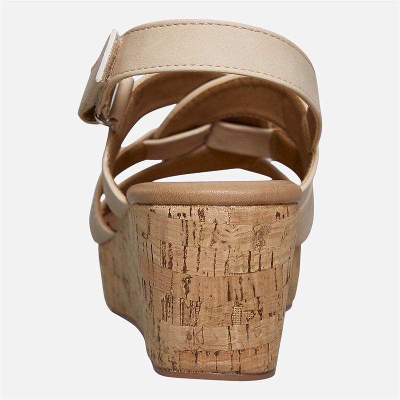 Lotus Womens Thora Wedge Sandals Natural