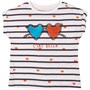 MINOTI Girls Ciao Bella Stripe T-Shirt Multi