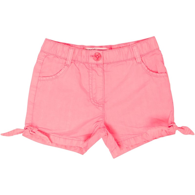 Buy MINOTI Junior Girls Neon Coral Poplin Shorts Pink