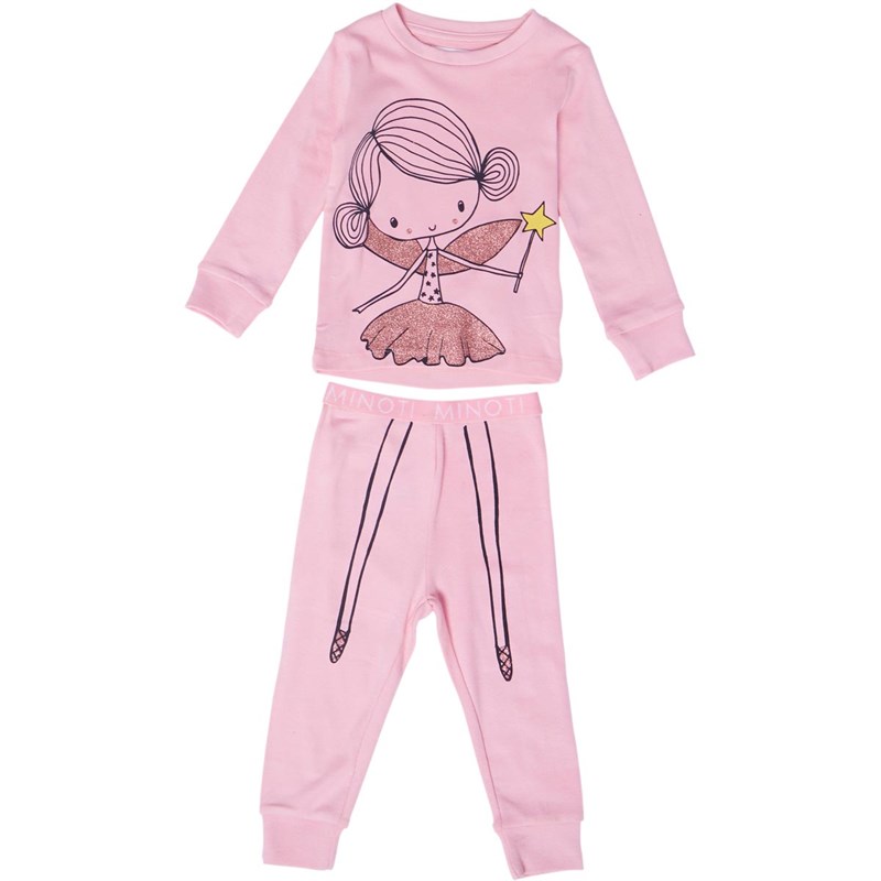 Buy MINOTI Junior Girls Two Piece Fairy Pyjamas Set Pink