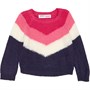 MINOTI Girls Girls Coloured Block Knitted Striped Jumper Stripe