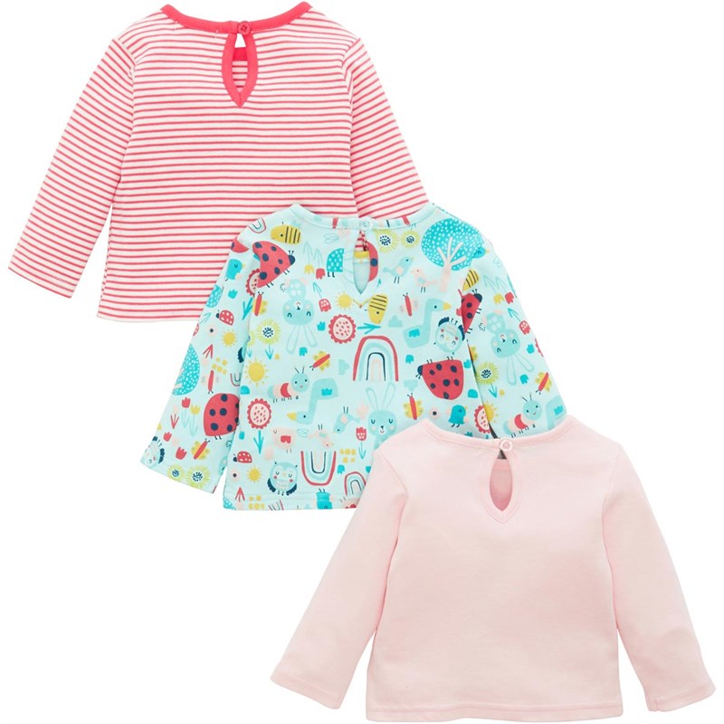 MINOTI Infant Three Pack Long Sleeve Top Multi