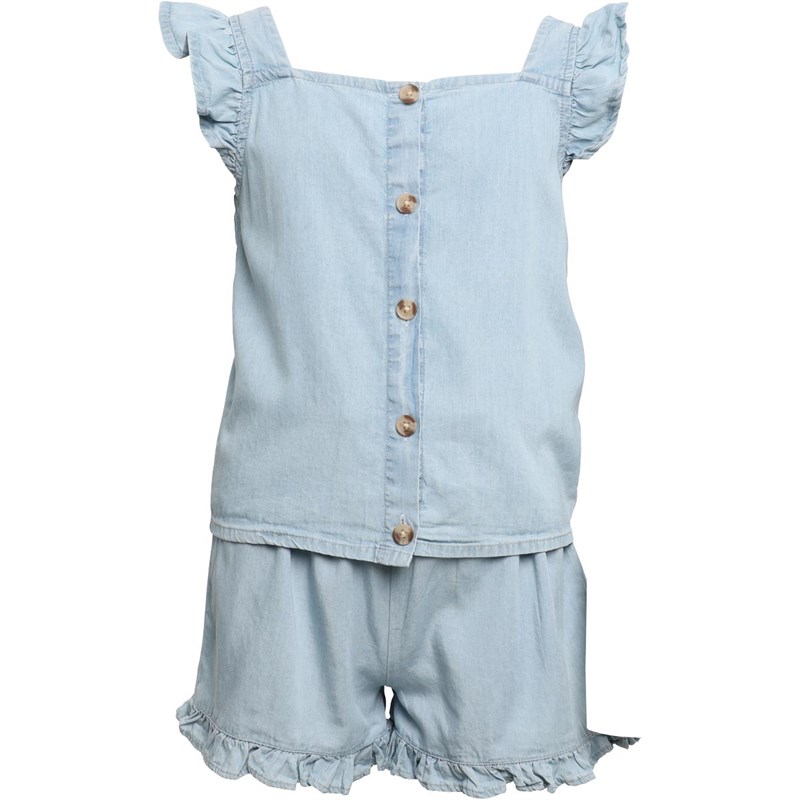 Buy MINOTI Girls Top And Shorts Set Chambray
