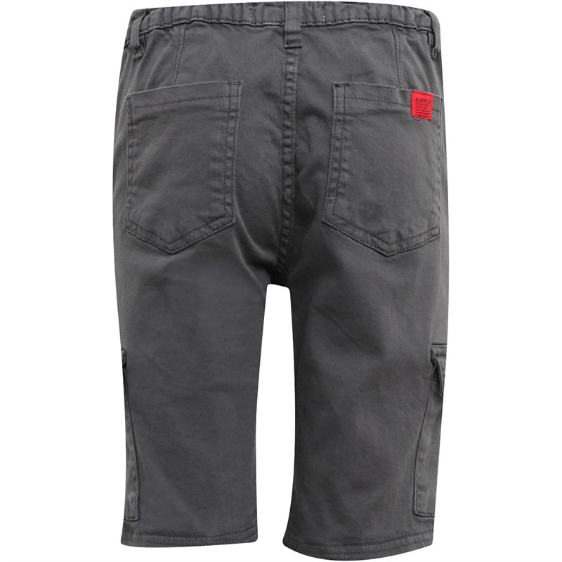 MINOTI Boys Charc Basic Combat Shorts Charcoal