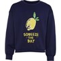 MINOTI Junior Squeeze The Day Sweatshirt Marineblå