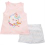 MINOTI Junior Pyjama Shorts Set Pink Striped