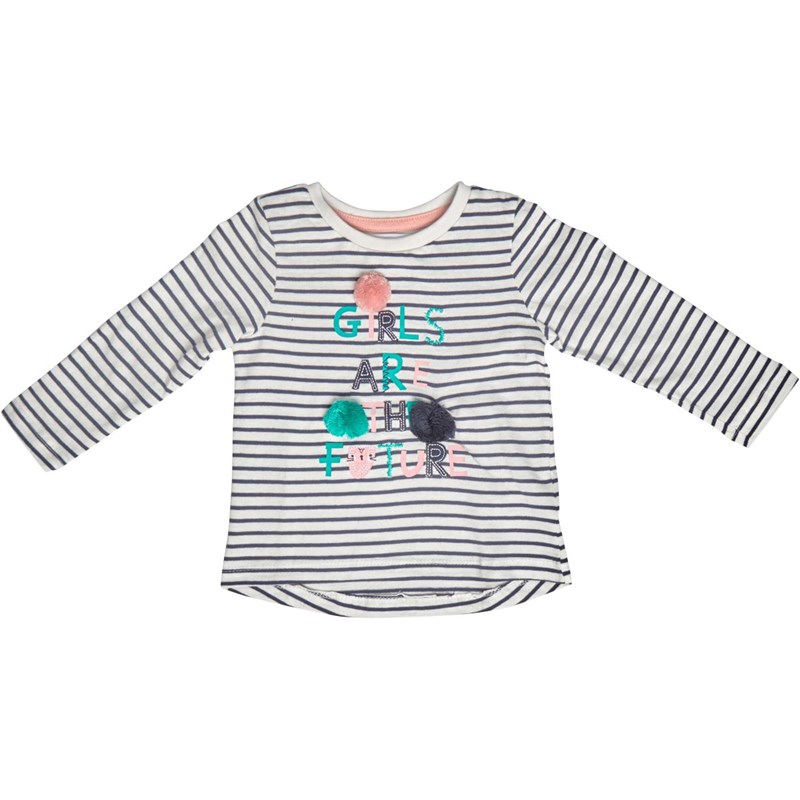 MINOTI Infant Are Y/D Stripe Long Sleeve Top Multi