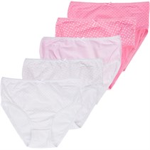 MINOTI Girls Five Pack Stars Stripes Knickers Multi