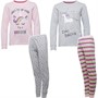 MINOTI Girls Pack Of Two Pyjama Sets Multi