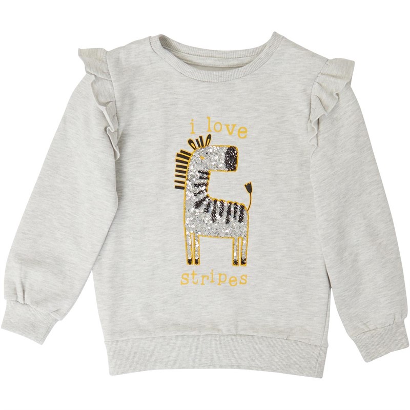 MINOTI Piger Minoti Infant Sweatshirts Grå