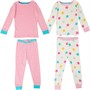 MINOTI Pyjama Two Pack Spot And Stars Fille Rose