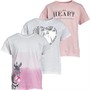 MINOTI Girls Three Pack T-Shirts Mutli
