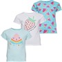 MINOTI Girls Three Pack T-Shirts Multi