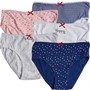 MINOTI Girls Five Pack Happy Smile Knickers Multi