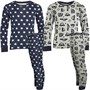 MINOTI Boys Two Pack Star And Car Pyjama Set Multi