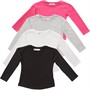 MINOTI Hauts Basic Emb Plain Fille Multicolore
