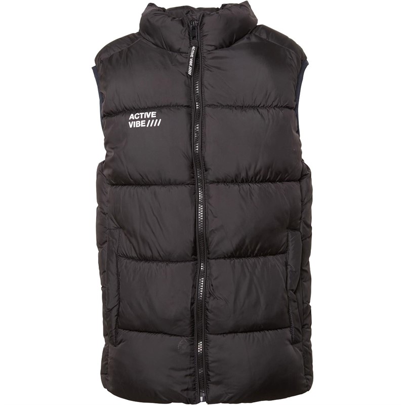 MINOTI Boys Basic Puffa Gilet Black