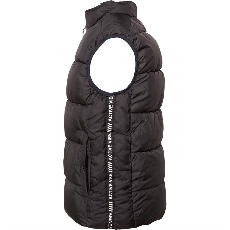 MINOTI Boys Basic Puffa Gilet Black