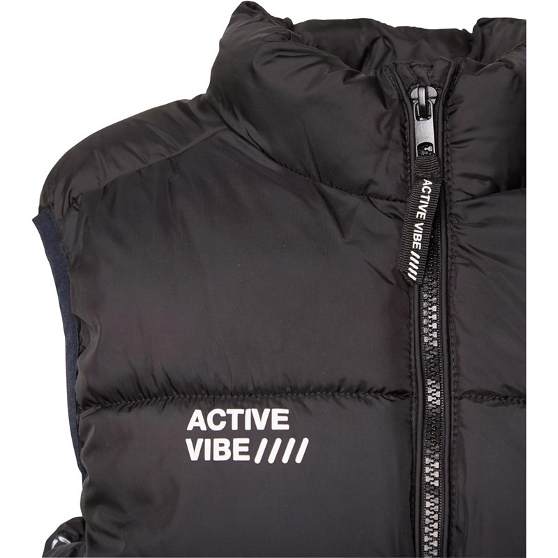 MINOTI Boys Basic Puffa Gilet Black