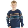 MINOTI Boys Knitted Jaquard Jumper Navy