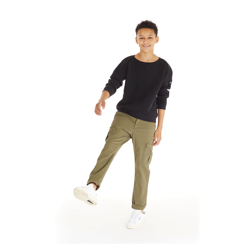 MINOTI Boys Chunky Knit Jumper Black