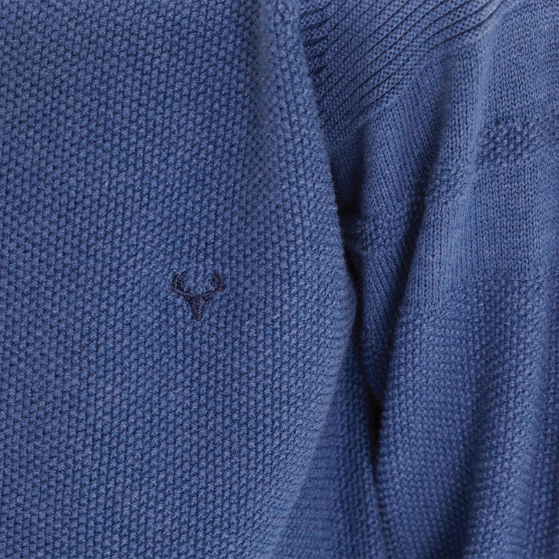 MINOTI Boys Basic Knitted Jumper Denim Marl