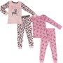 MINOTI Girls Two Pack Zebras Pyjama Set Pink