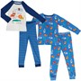 MINOTI Boys Two Pack Animals Pyjama Set Blue