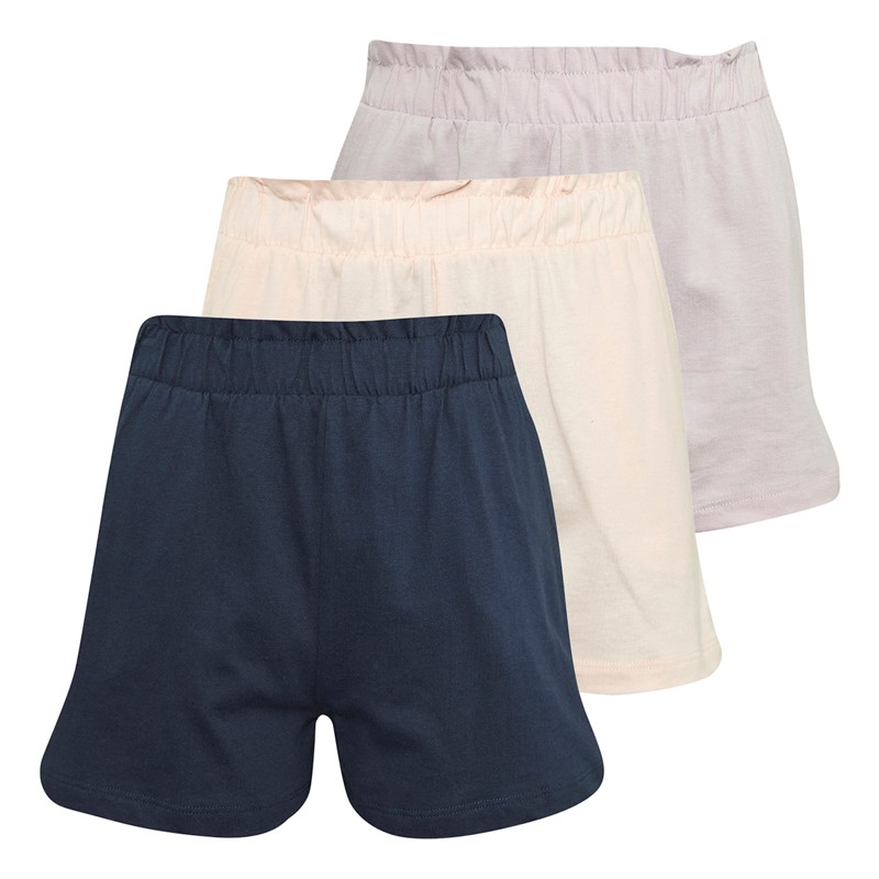 MINOTI Girls Three Pack Shorts Multi