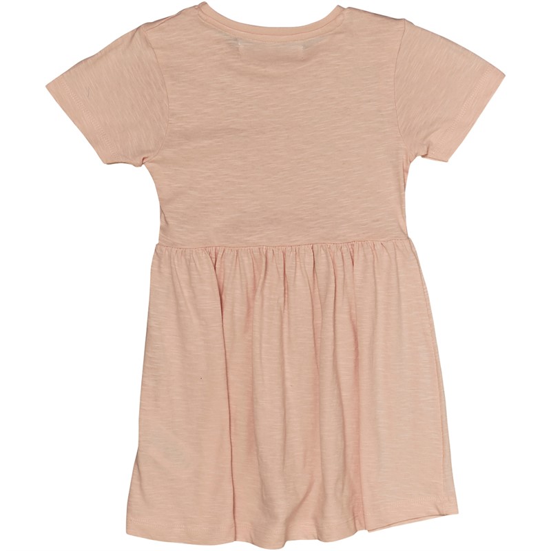 MINOTI Girls Heart Dress Peach