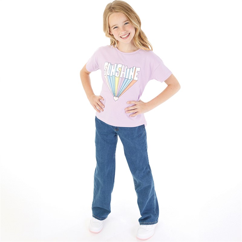 MINOTI Girls Sunshine T-Shirt Lilac