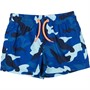 MINOTI Short de bain camouflage Bleu garçon