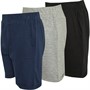 MINOTI Boys Three Pack Slub Jersey Shorts Multi