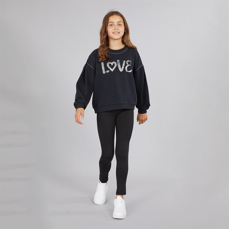 MINOTI Sweatshirts Fille Noir